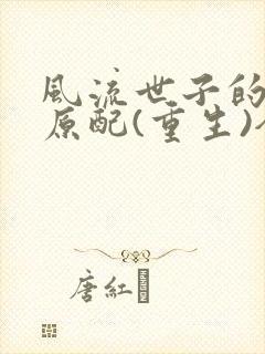 风流世子的炮灰原配(重生)全文免费阅读