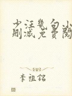 少汪几句小说无删减免费阅读