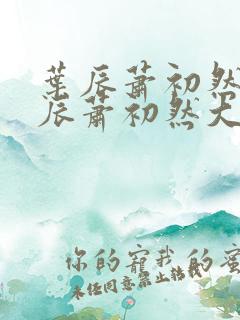 叶辰萧初然 叶辰萧初然大结局