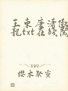 王东唐潇傲世潜龙txt在线阅读
