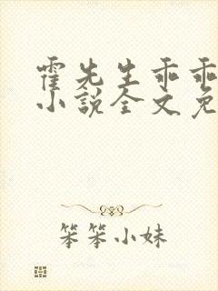 霍先生乖乖宠我小说全文免费阅读