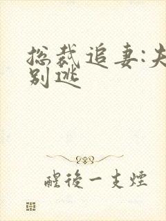总裁追妻:夫人别逃