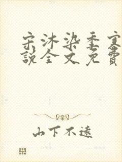 宋沐染季寒舟小说全文免费阅读全文