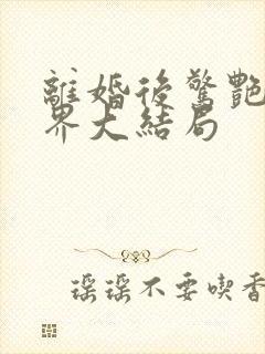 离婚后惊艳全世界大结局