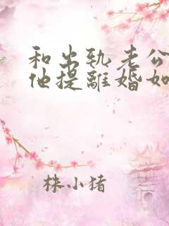和出轨老公吵架他提离婚如何挽回