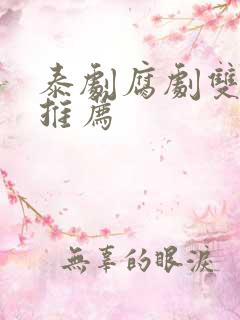泰剧腐剧双男主推荐