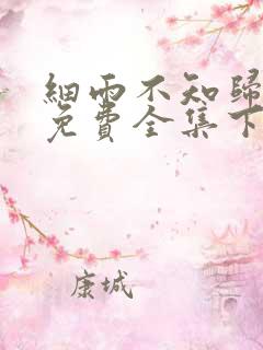 细雨不知归漫画免费全集下拉式漫画