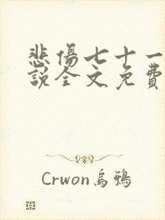 悲伤七十一年小说全文免费读
