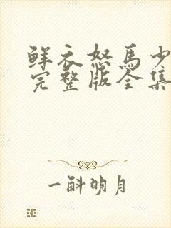 鲜衣怒马少年郎完整版全集免费