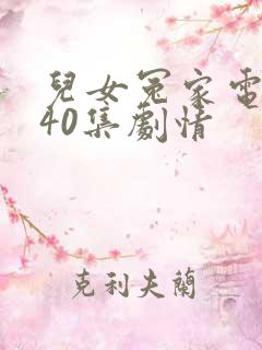 儿女冤家电视剧40集剧情