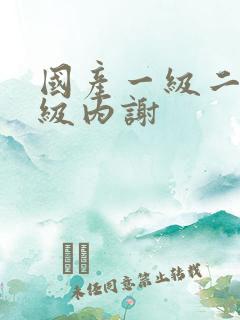 国产一级二级三级内谢