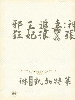 邪王追妻:神医狂妃很嚣张了