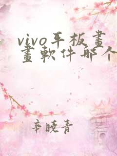 vivo平板画画软件哪个好用