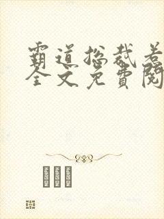 霸道总裁惹不起全文免费阅读
