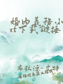 婚内义务小说txt下载链接