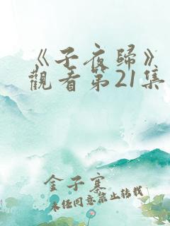 《子夜归》免费观看第21集
