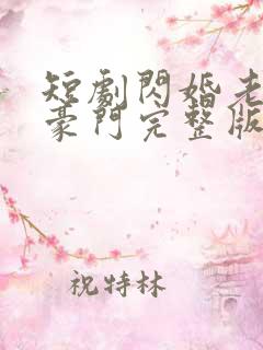 短剧闪婚老公是豪门完整版