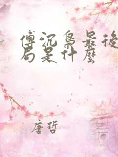 傅沉枭最后的结局是什么