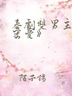 泰剧双男主《秘密爱》
