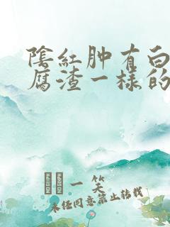 阴红肿有白色豆腐渣一样的分泌物