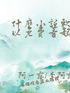 什么小说软件可以免费看起点小说