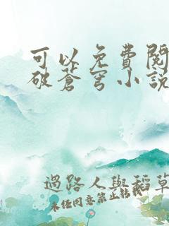 可以免费阅读斗破苍穹小说的软件