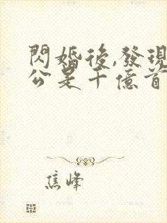 闪婚后,发现老公是千亿首富