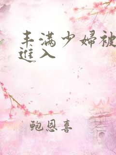 丰满少妇被猛烈进入
