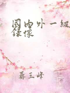 国内外一级黄色录像
