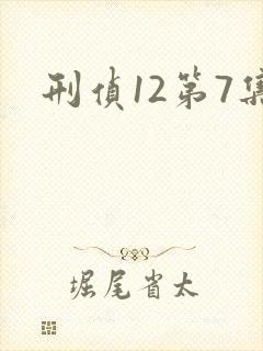刑侦12第7集