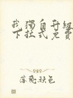 我独自升级漫画下拉式免费观看