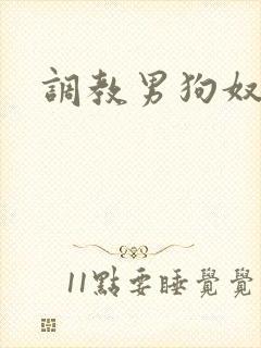 调教男狗奴小说