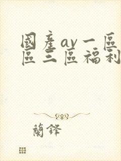 国产av一区二区三区福利