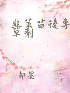 韭菜苗后专用除草剂