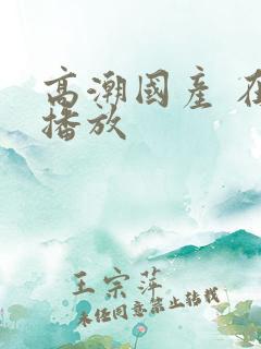 高潮国产 在线播放
