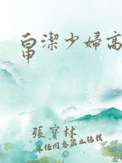 白洁少妇高义王申