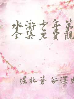 水浒少年第一部全集免费观看17集