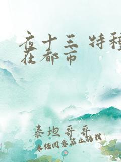 夜十三 特种兵在都市