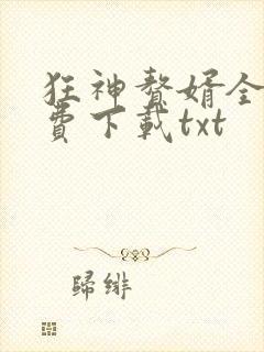 狂神赘婿全文免费下载txt