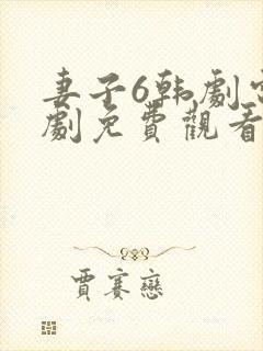 妻子6韩剧电视剧免费观看全集