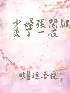 少妇张开腿让我爽了一夜