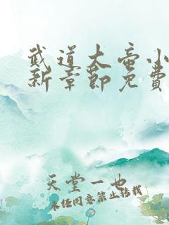 武道大帝小说最新章节免费阅读