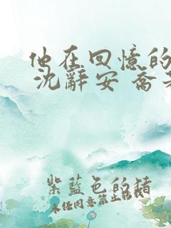 他在回忆的尽头 沈辞安 乔若兮