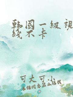 韩国一级视频在线不卡