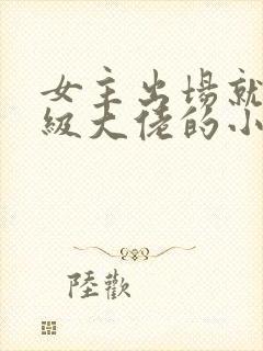 女主出场就是满级大佬的小说
