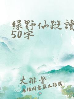 绿野仙踪读后感50字