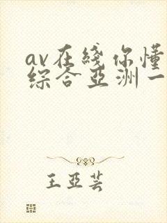 av在线你懂的综合亚洲一区