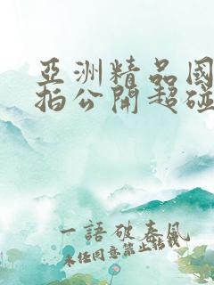 亚洲精品国产偷拍公开超碰在线