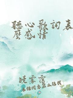 听心歌词表达什么感情