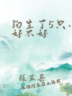 狗生了5只小狗好不好